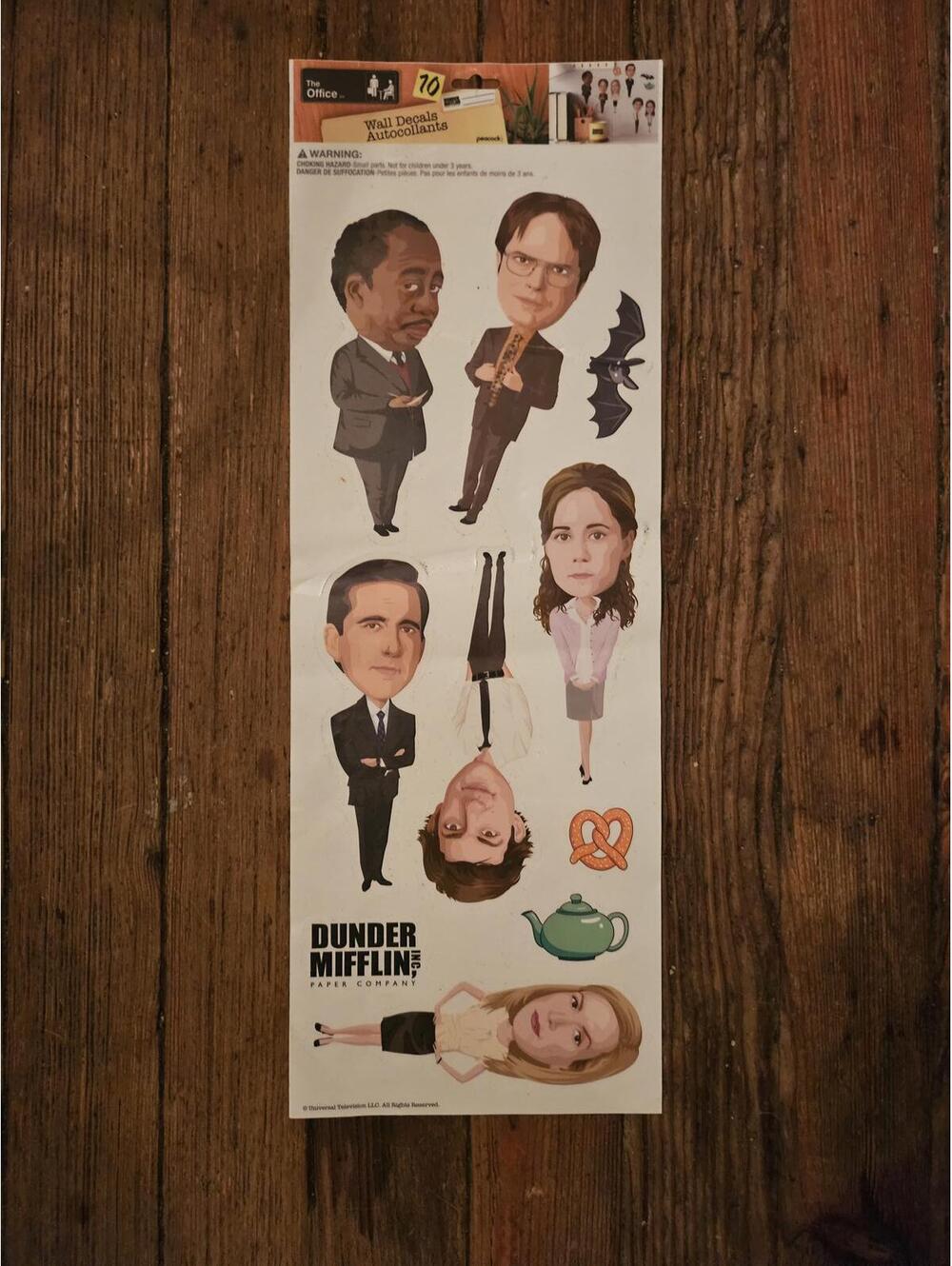 The Office Stickers Decor Bobblehead Wall Decal Sticker Set Roommates Gift NEW